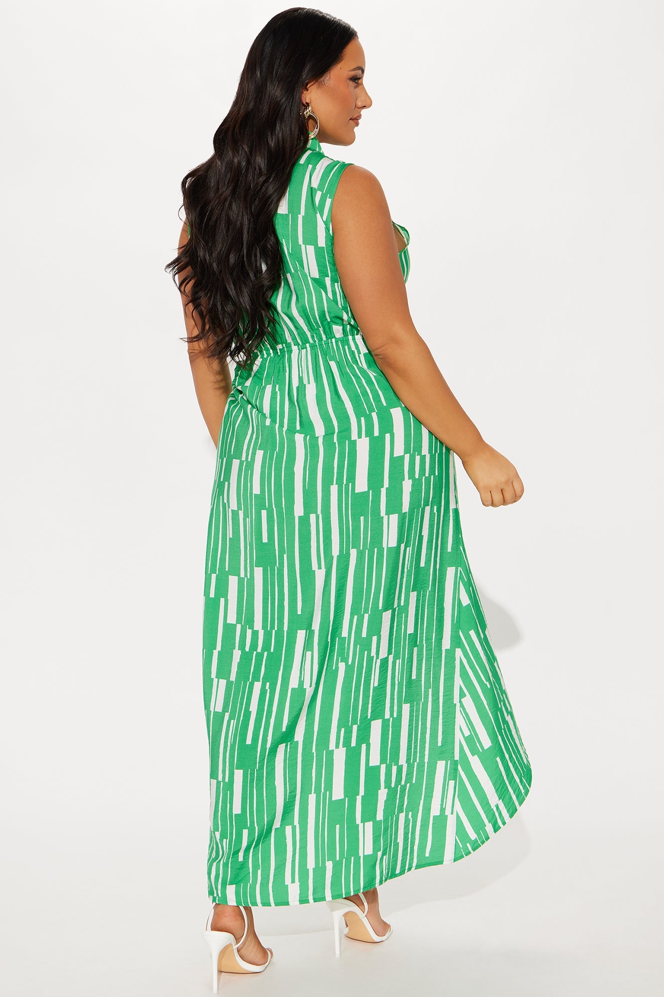 Kyrie Tie Waist Maxi Dress - Kelly Green