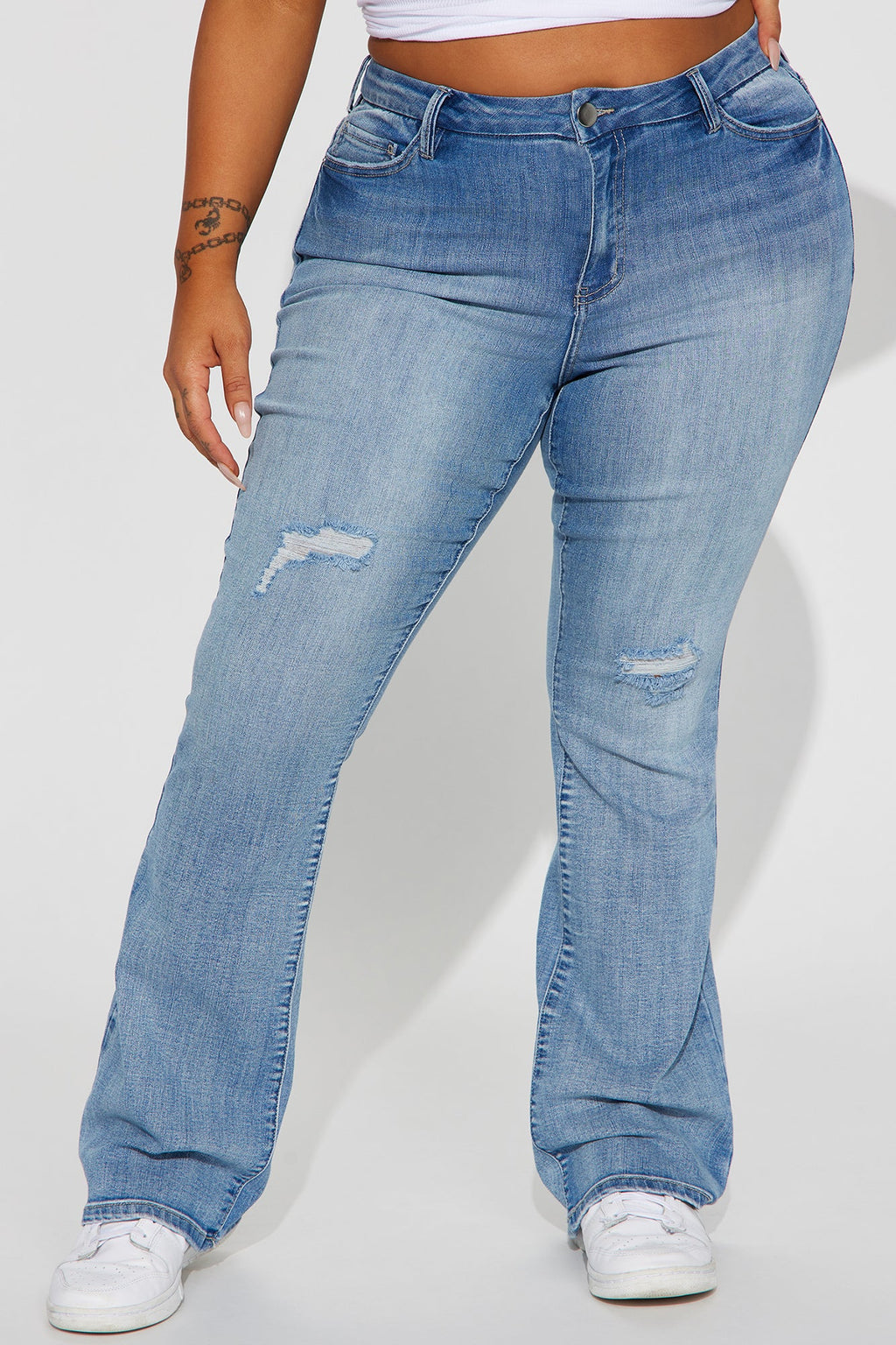 Right On Time Stretch Bootcut Jean - Medium Wash