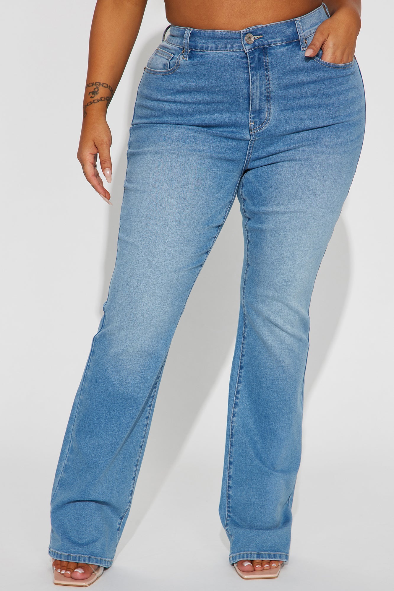 Houston Curvy Stretch Bootcut Jean - Medium Wash