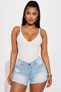 Emma Ribbed Tank - Off White