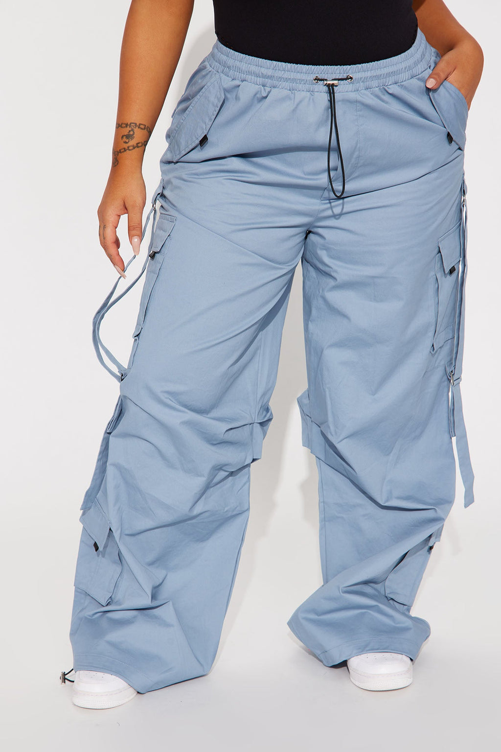 Don't Mess Around Cargo Pant - Slate Blue