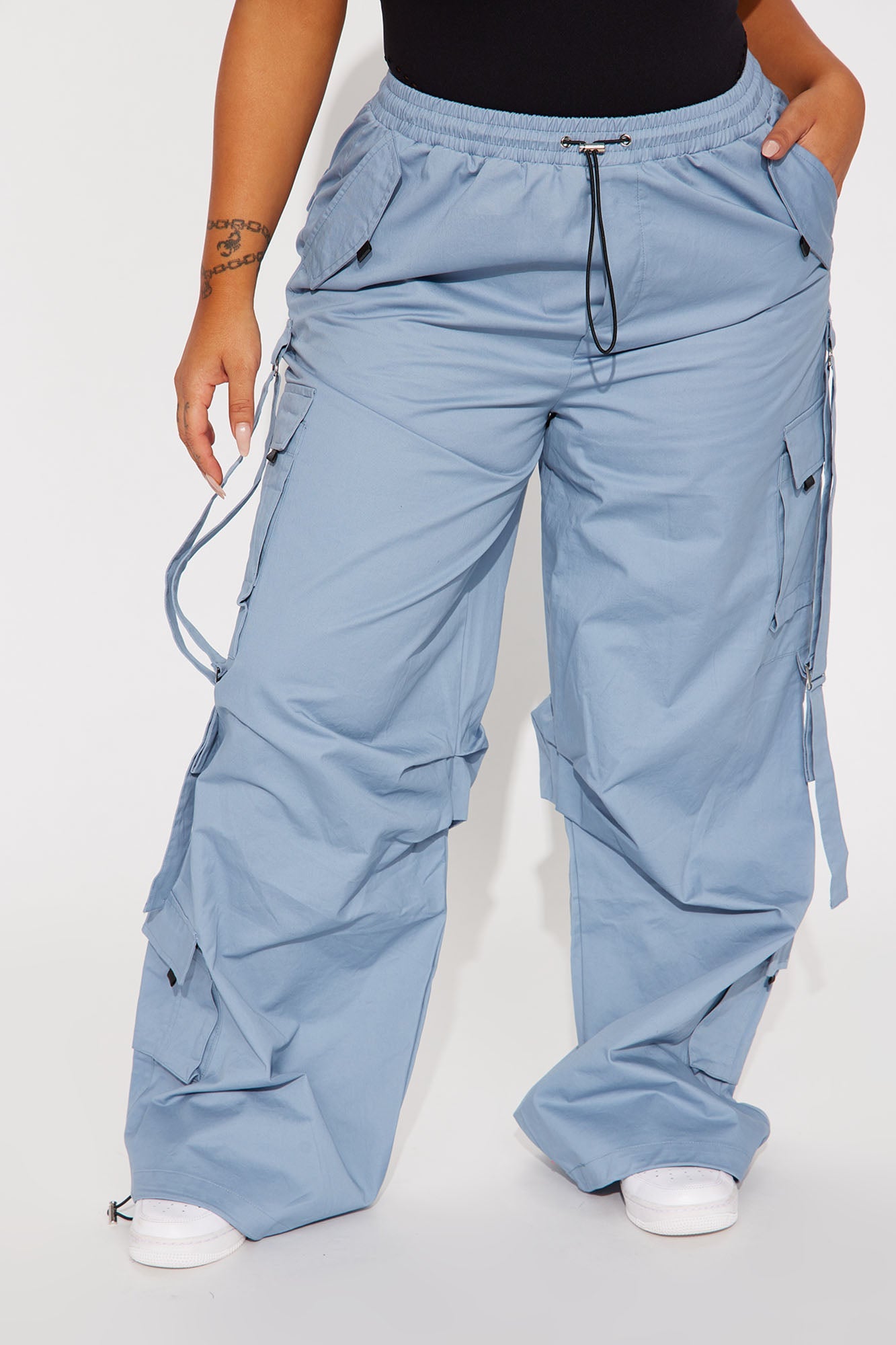 Don't Mess Around Cargo Pant - Slate Blue