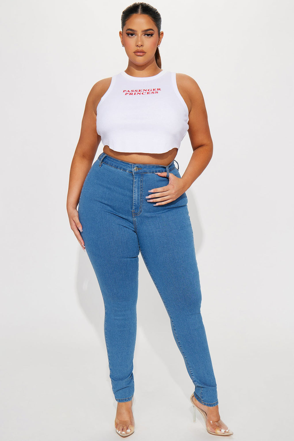 Enough Said High Stretch Skinny Jean - Medium Wash