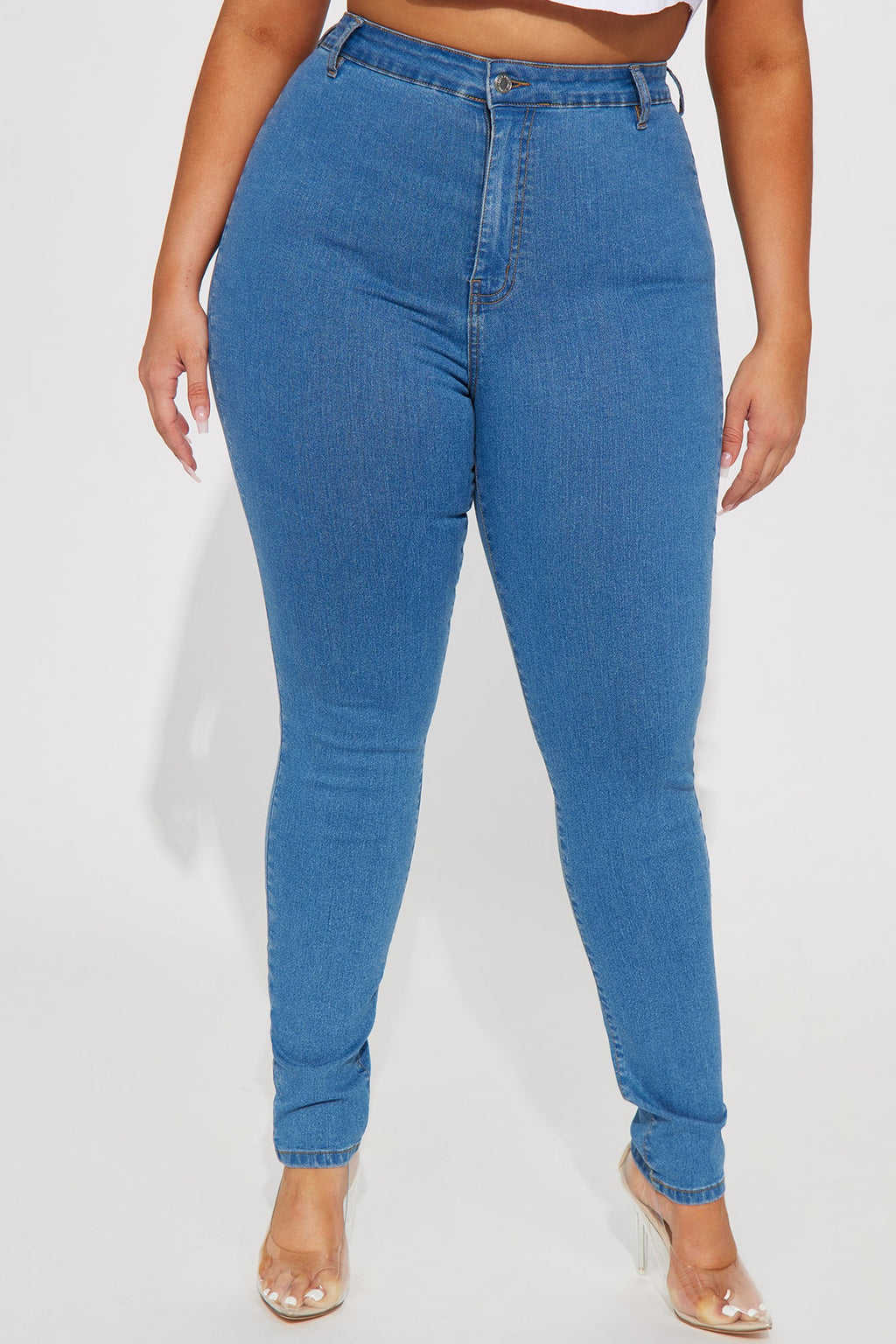 Enough Said High Stretch Skinny Jean - Medium Wash