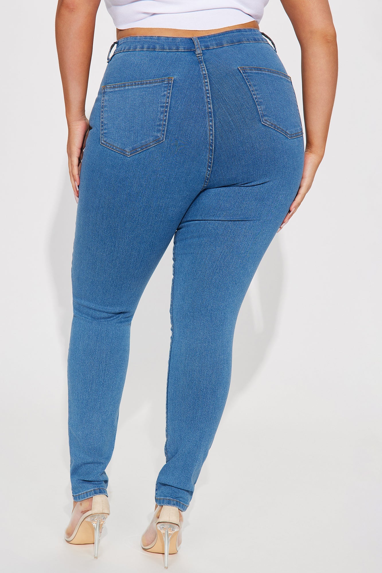 Enough Said High Stretch Skinny Jean - Medium Wash