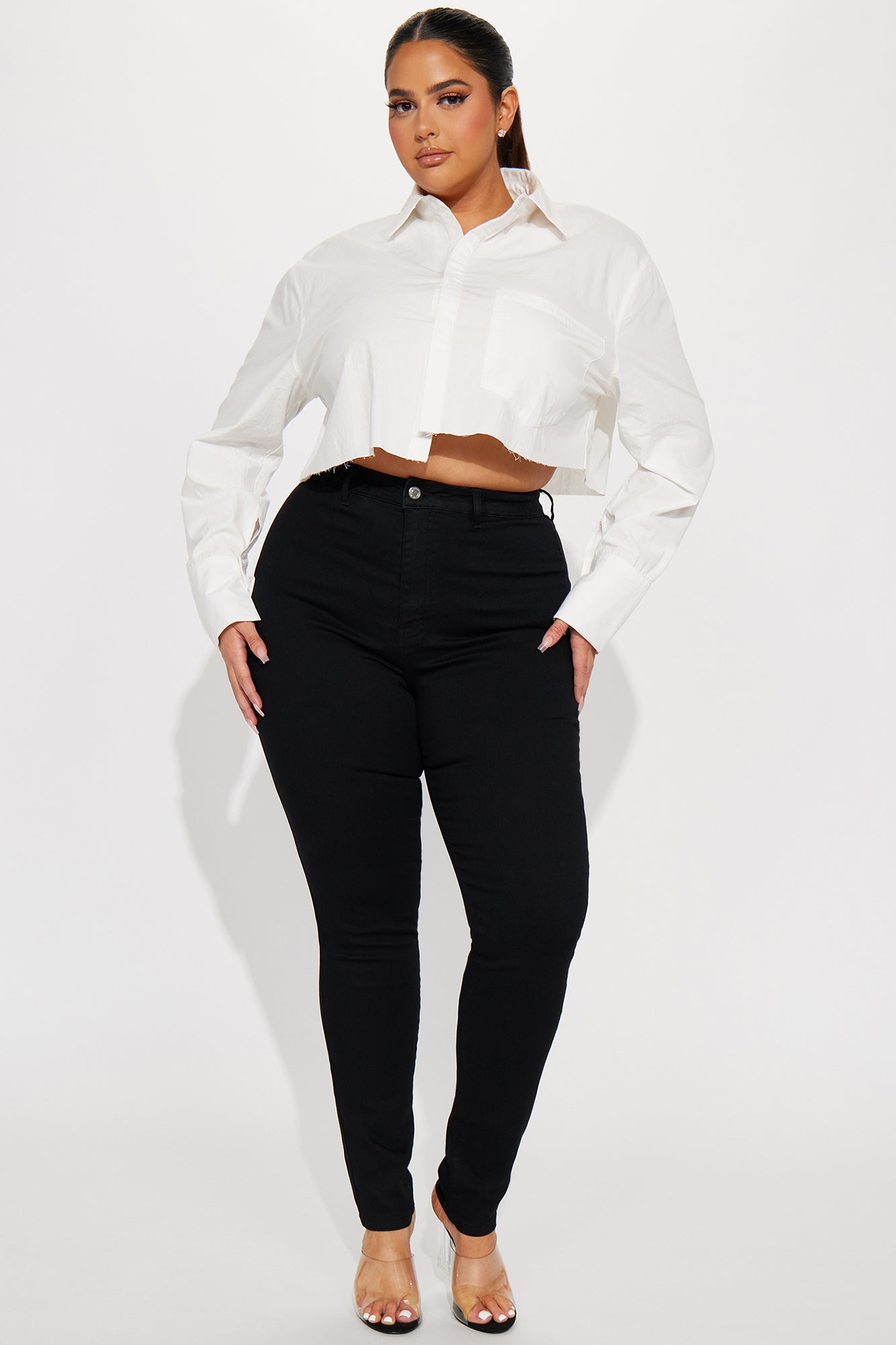 Enough Said High Stretch Skinny Jean - Black