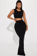 Angela Butter Snatch Skirt Set - Black