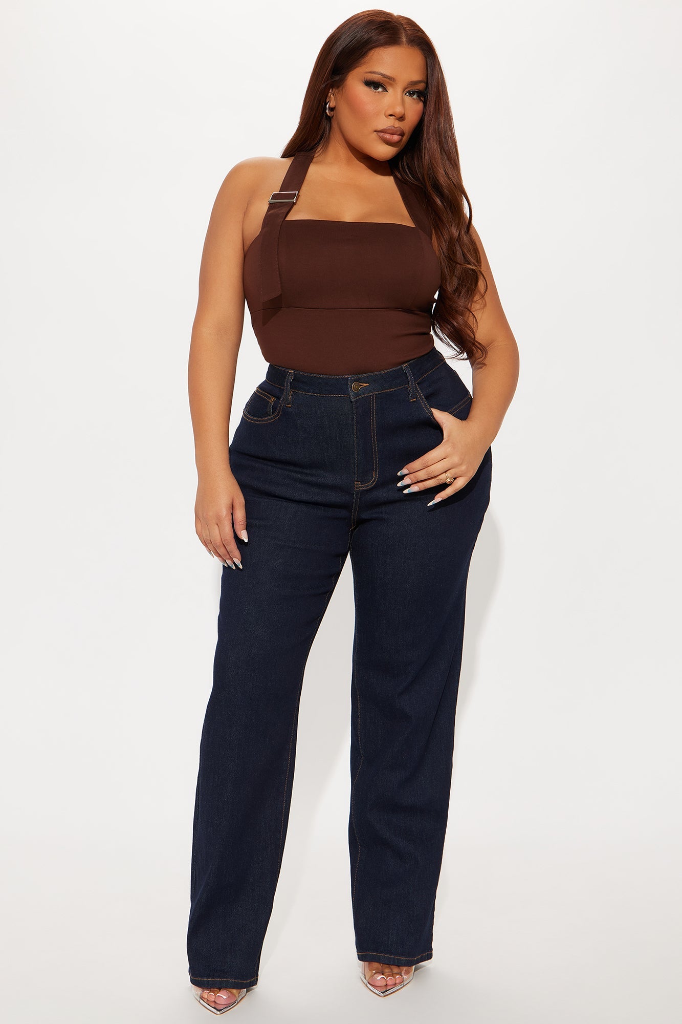 Erin Straight Leg Jeans - Dark Wash