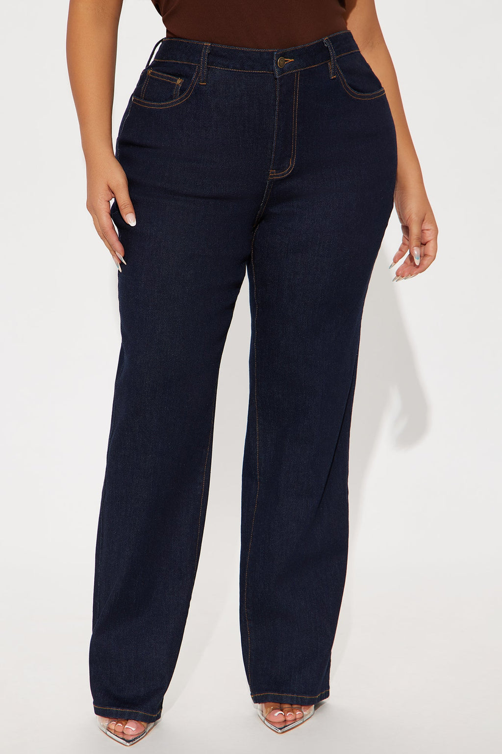 Erin Straight Leg Jeans - Dark Wash