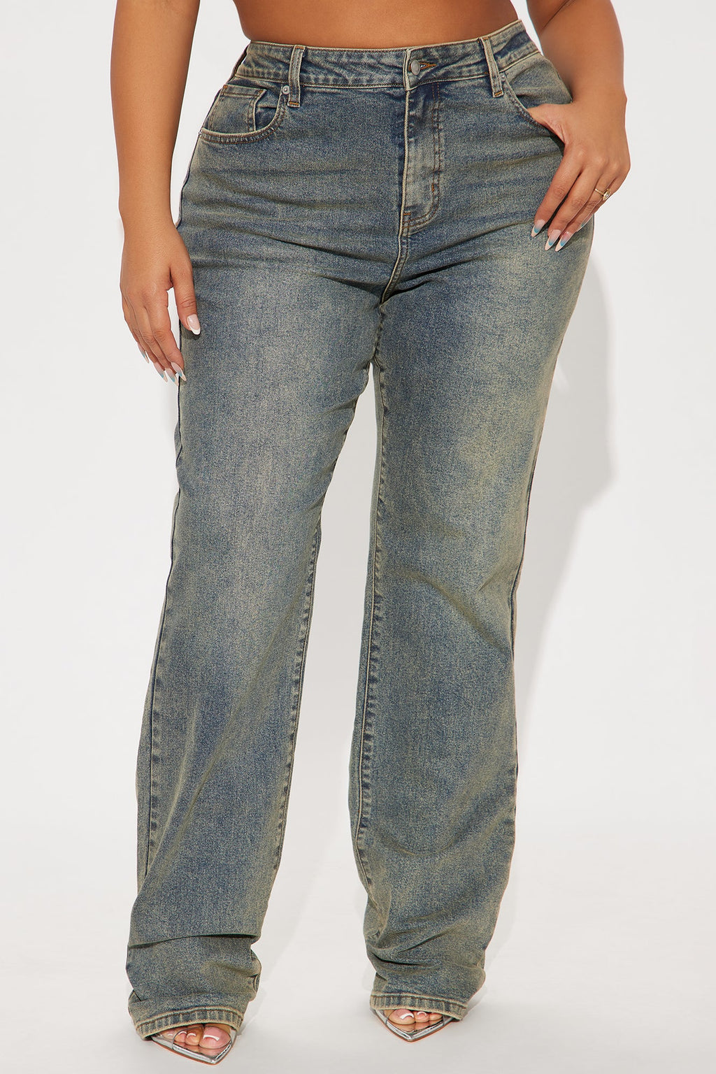 Tall Left Him Speechless Straight Leg Jeans - Vintage Wash