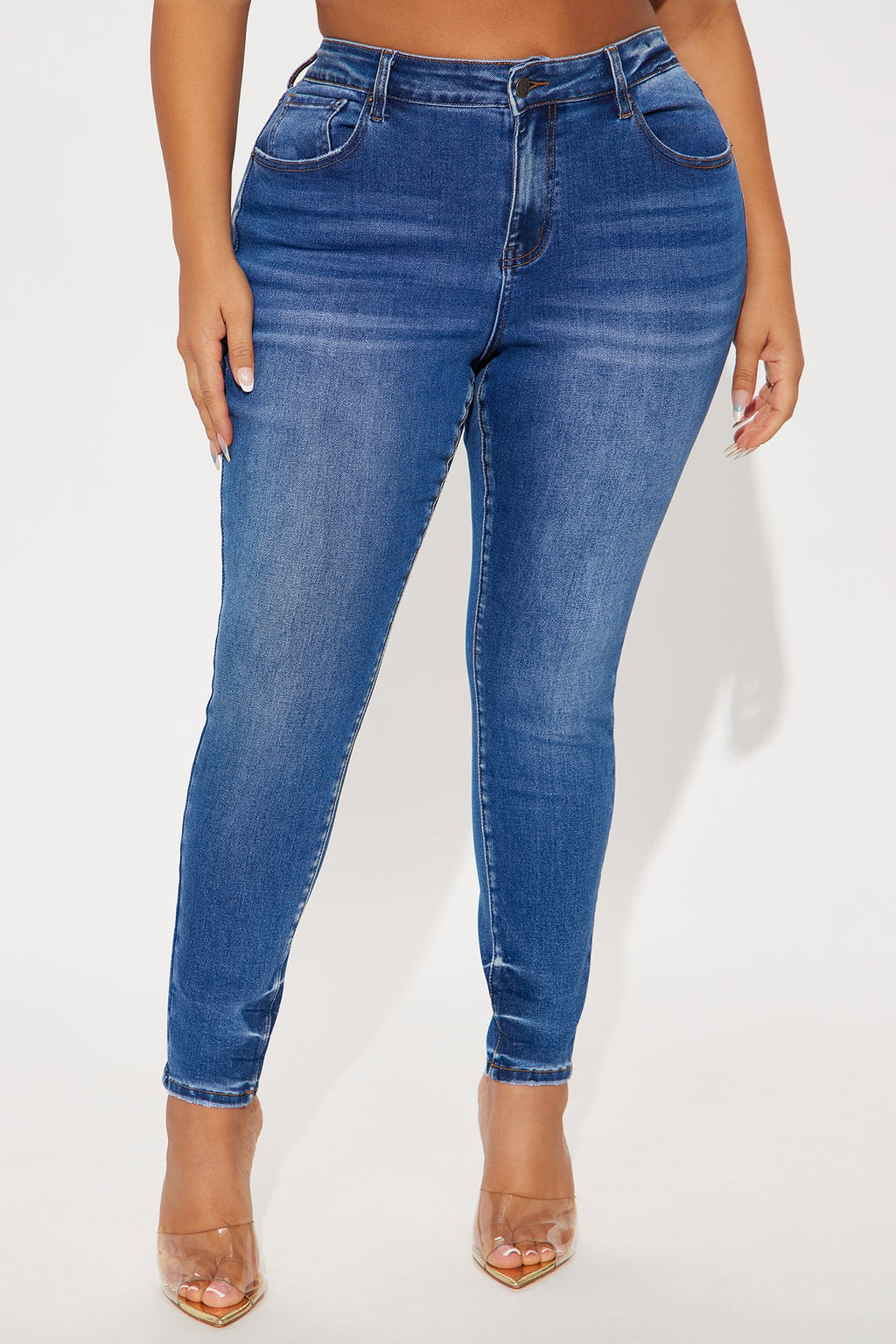 Kalisha Stretch Skinny Jeans - Medium Wash