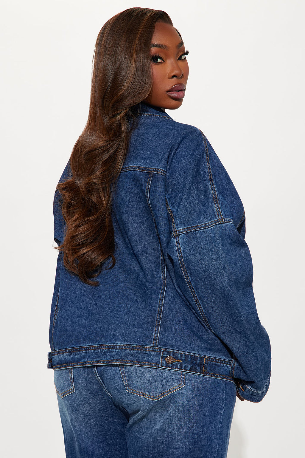 Andrea Denim Trucker Jacket - Medium Wash