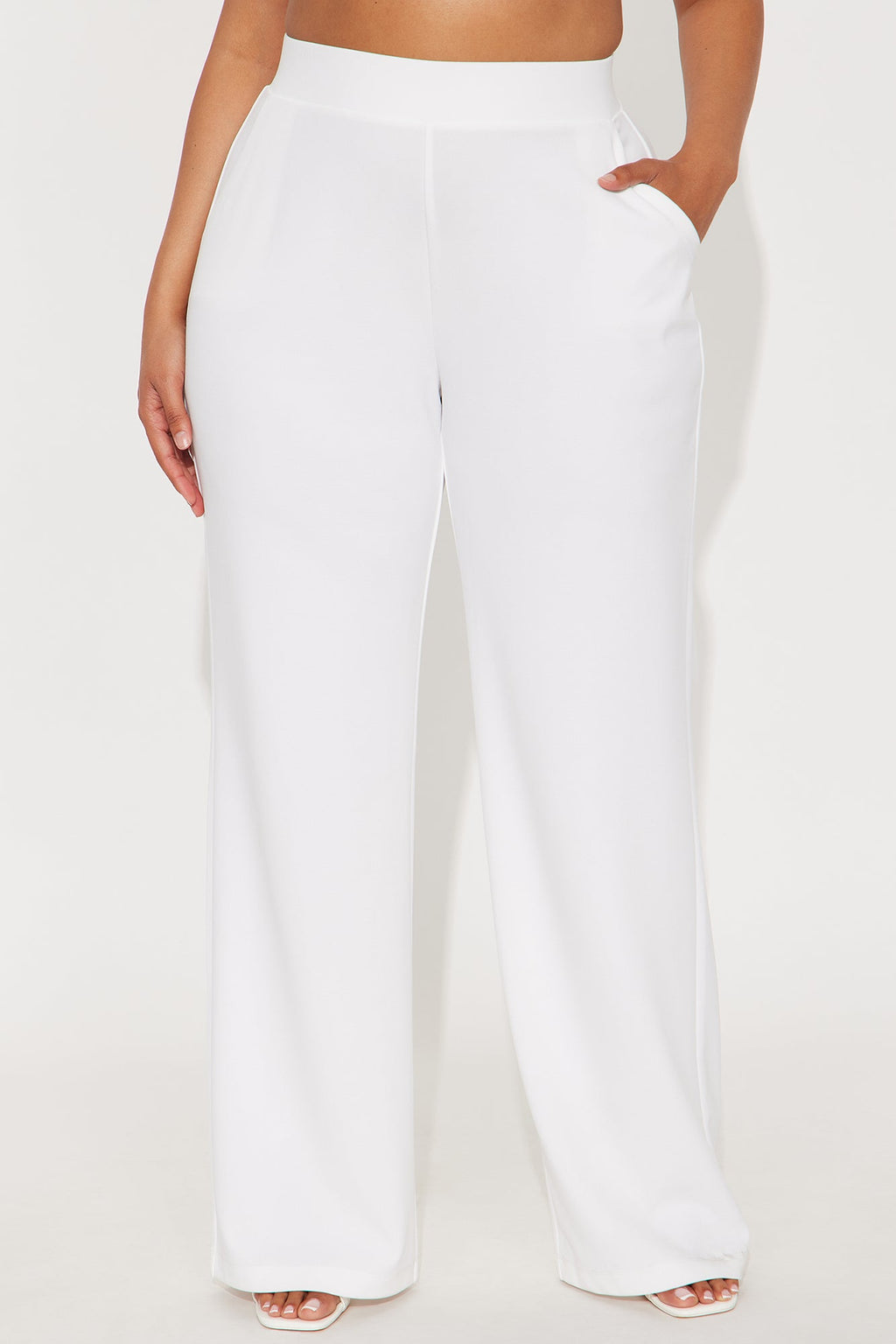 Celine Aria Wide Leg Pants - Ivory