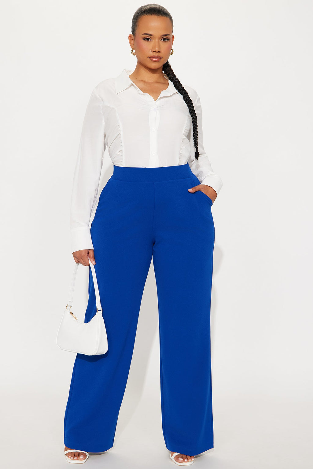 Celine Aria Wide Leg Pants - Royal
