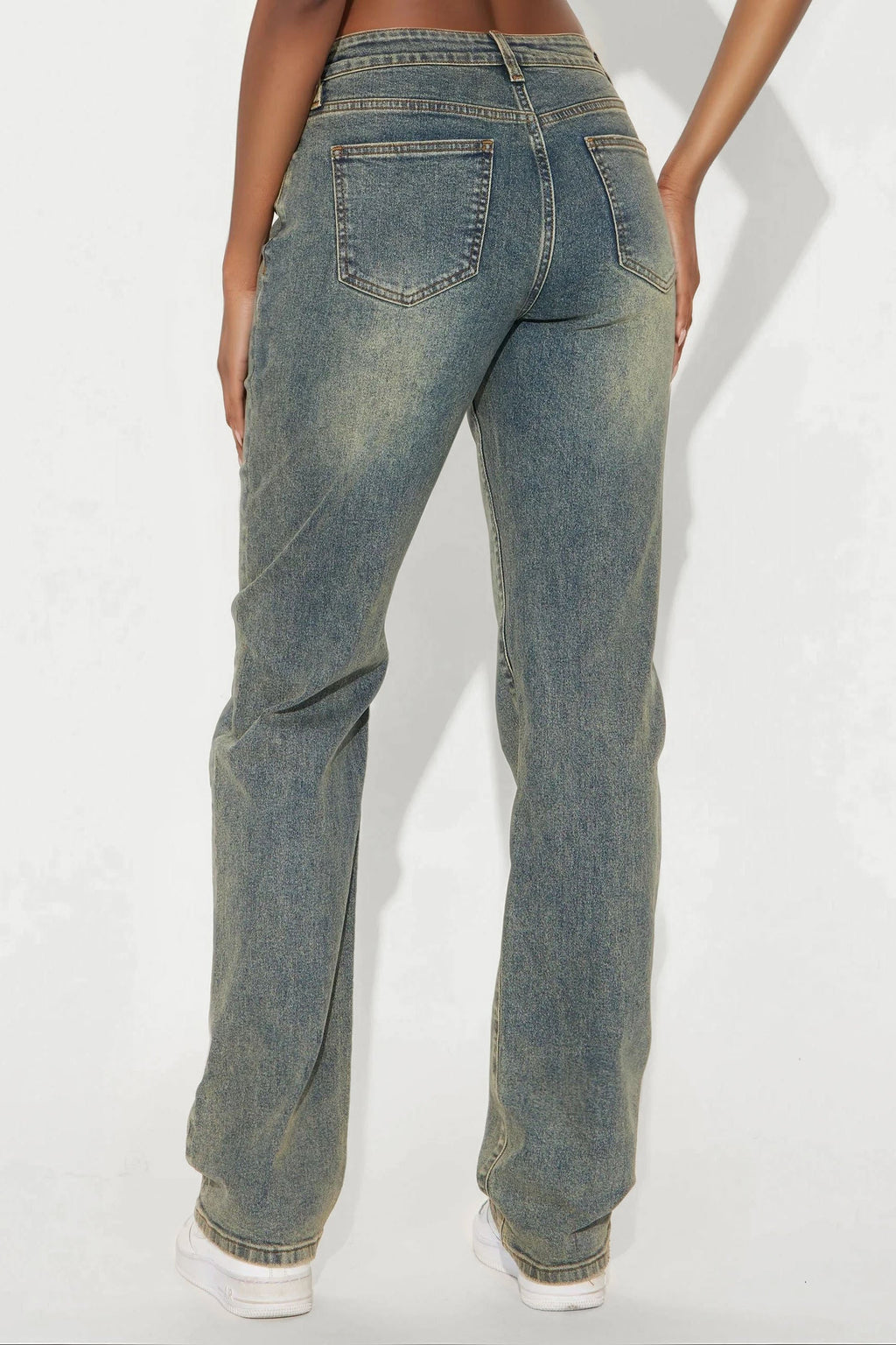 Tall Left Him Speechless Straight Leg Jeans - Vintage Wash