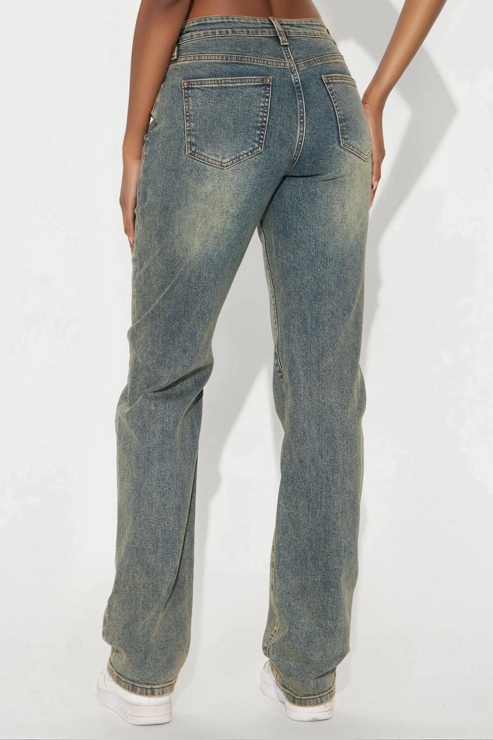 Tall Left Him Speechless Straight Leg Jeans - Vintage Wash