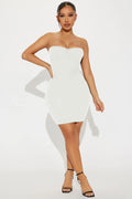 Sweet Date Double Lined Mini Dress - Cream