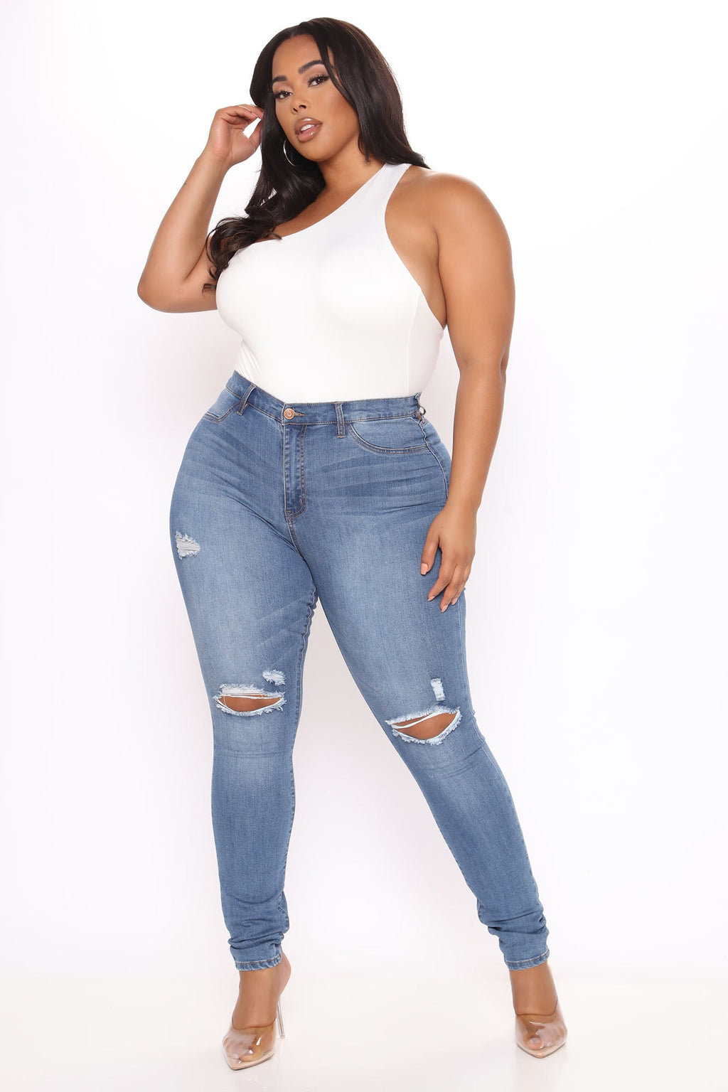 Tall Our Favorite High Rise Skinny Jeans - Medium Blue Wash