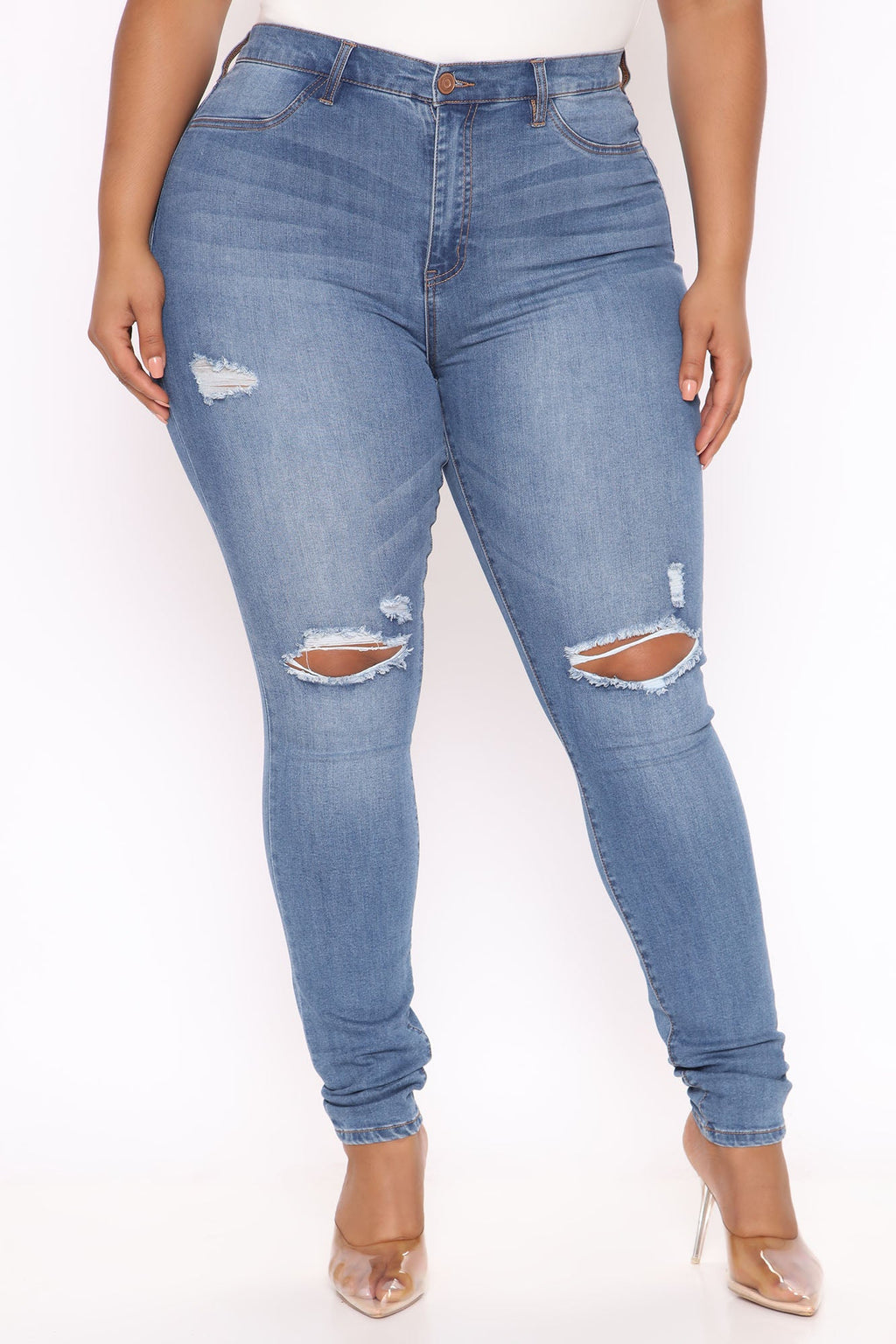 Tall Our Favorite High Rise Skinny Jeans - Medium Blue Wash