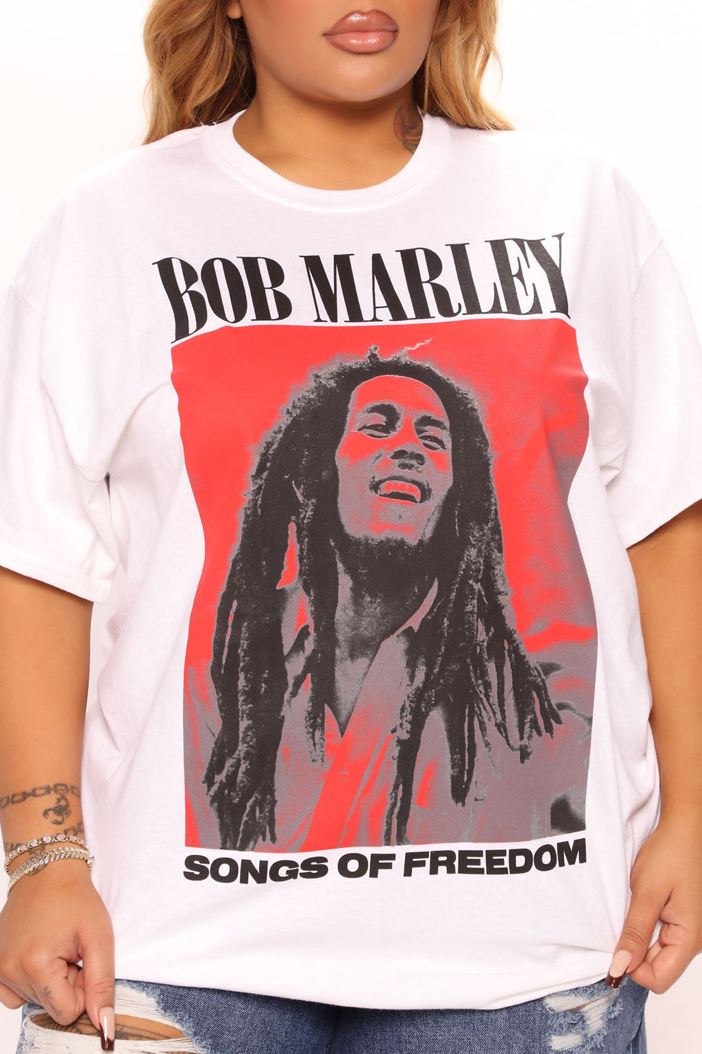 Bob Marley Songs Of Freedom Tee - White