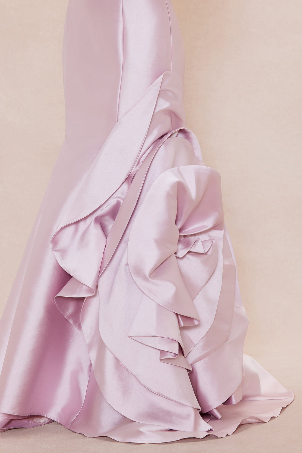 Kaitlyn Floral Taffeta Gown - Rose