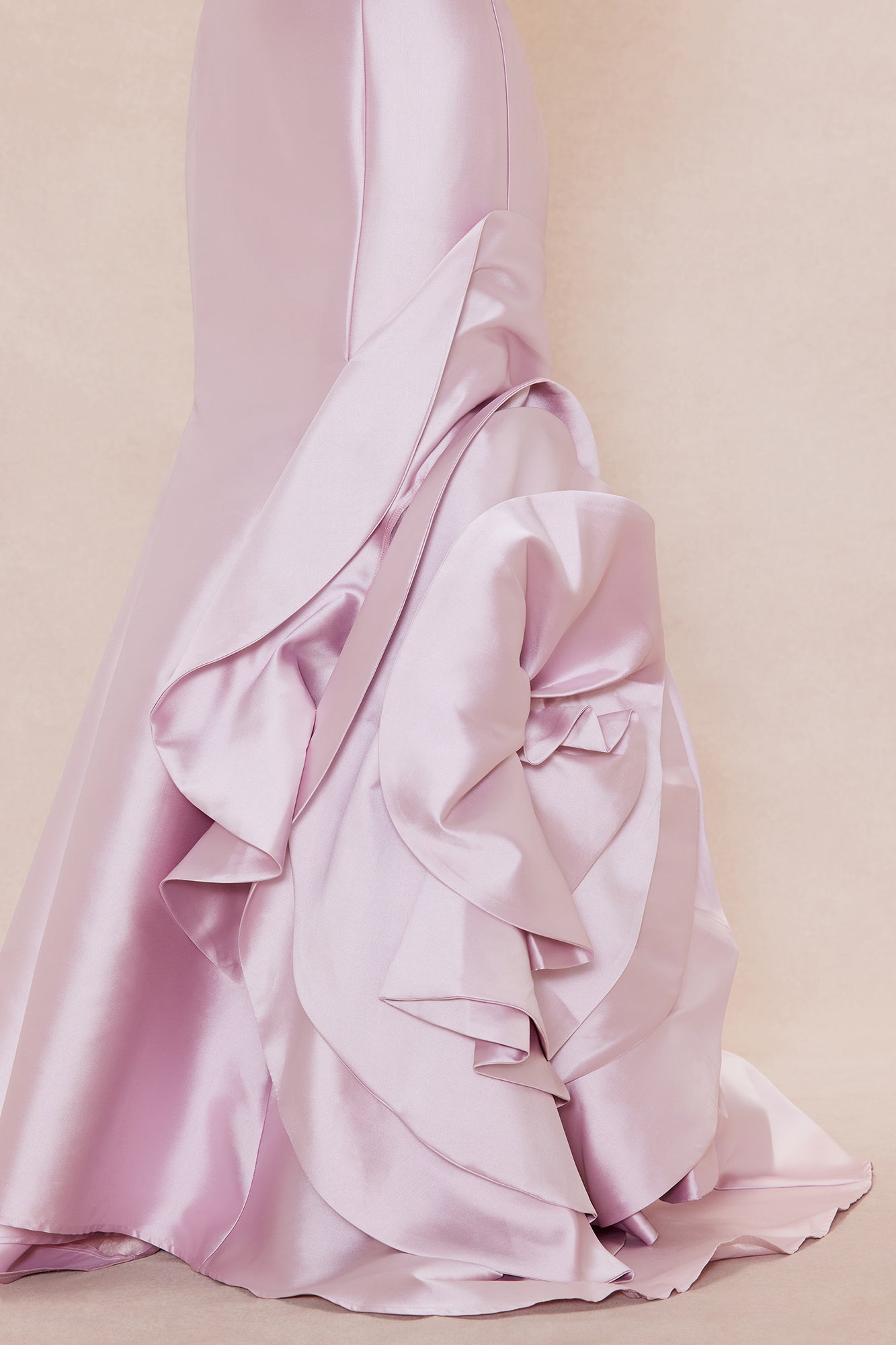 Kaitlyn Floral Taffeta Gown - Rose