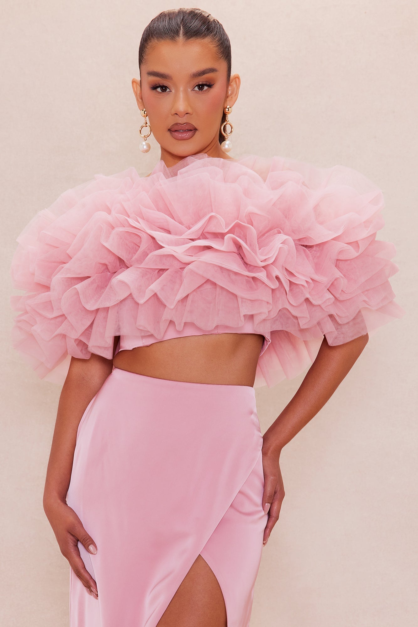 Olivia Corset Skirt Set - Rose