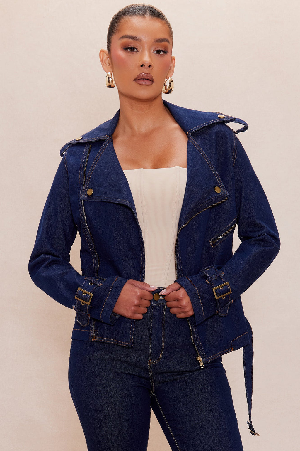 Chelsey Denim Jacket - Dark Wash