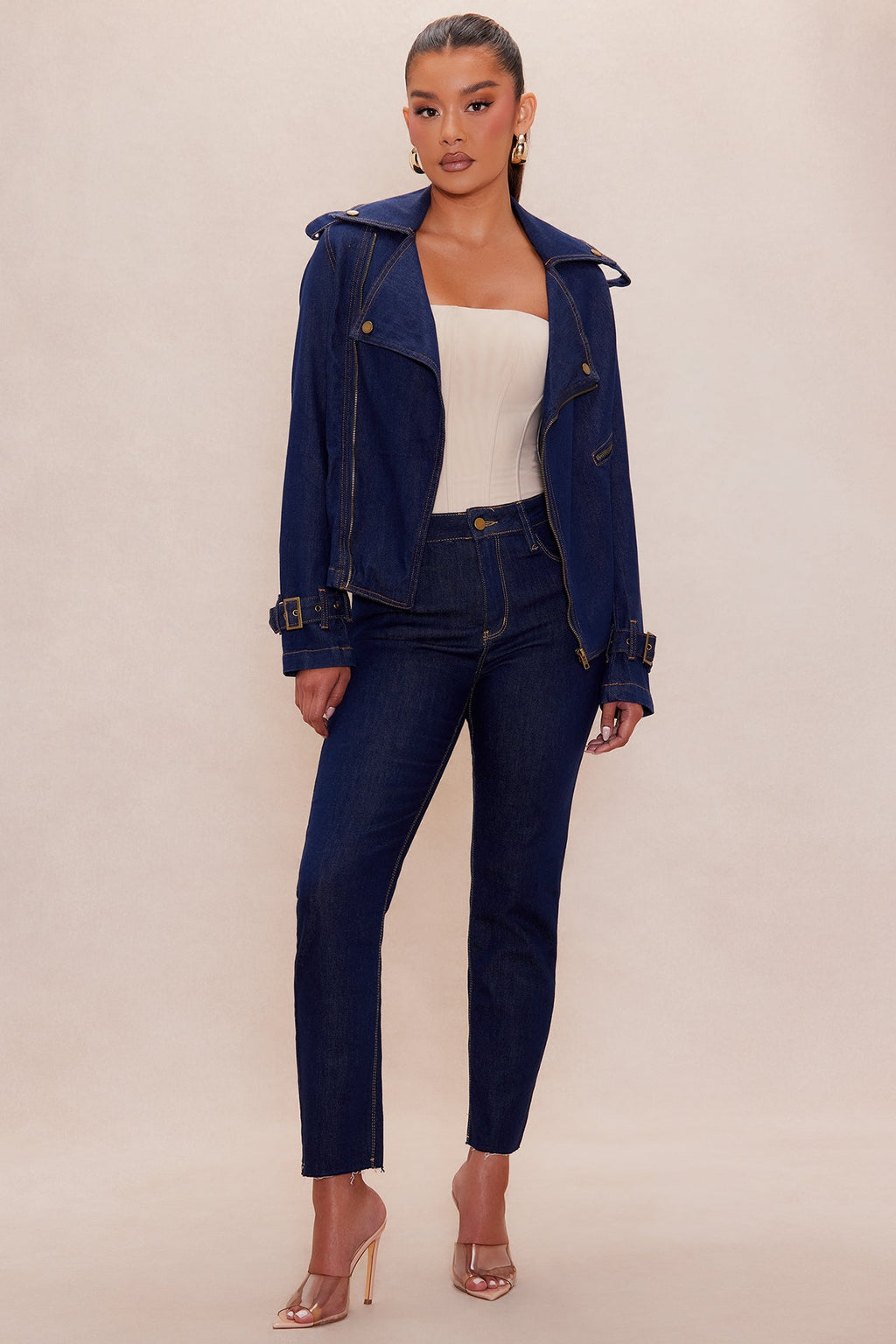 Chelsey Denim Jacket - Dark Wash