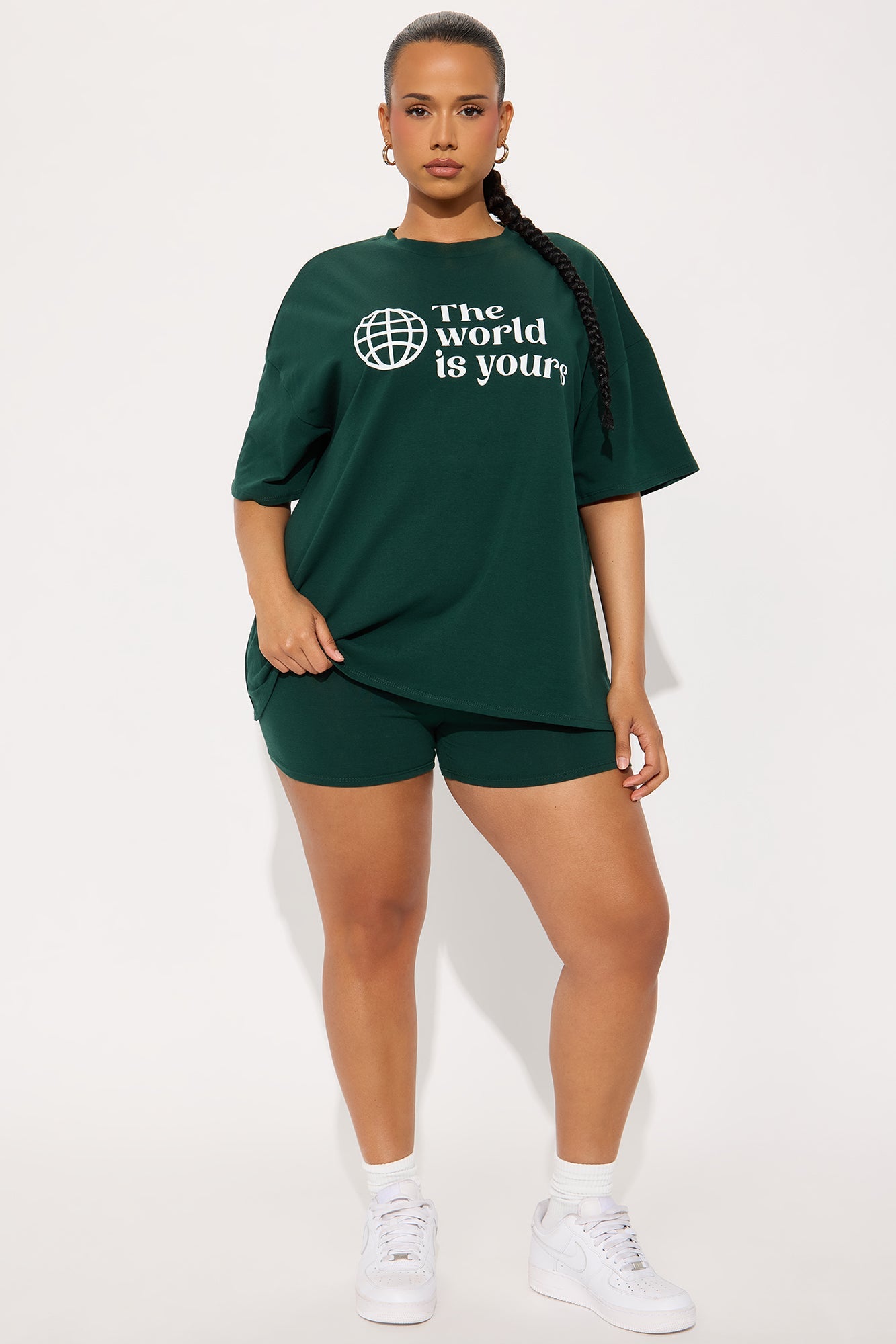 Your World Biker Short Set - Hunter