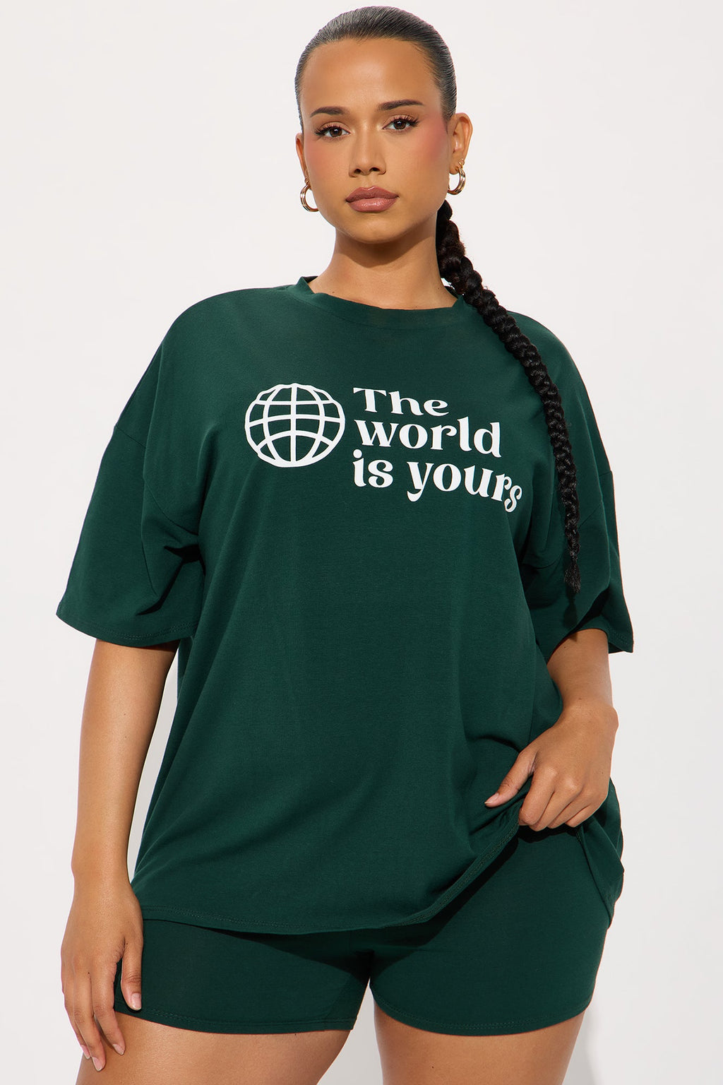 Your World Biker Short Set - Hunter