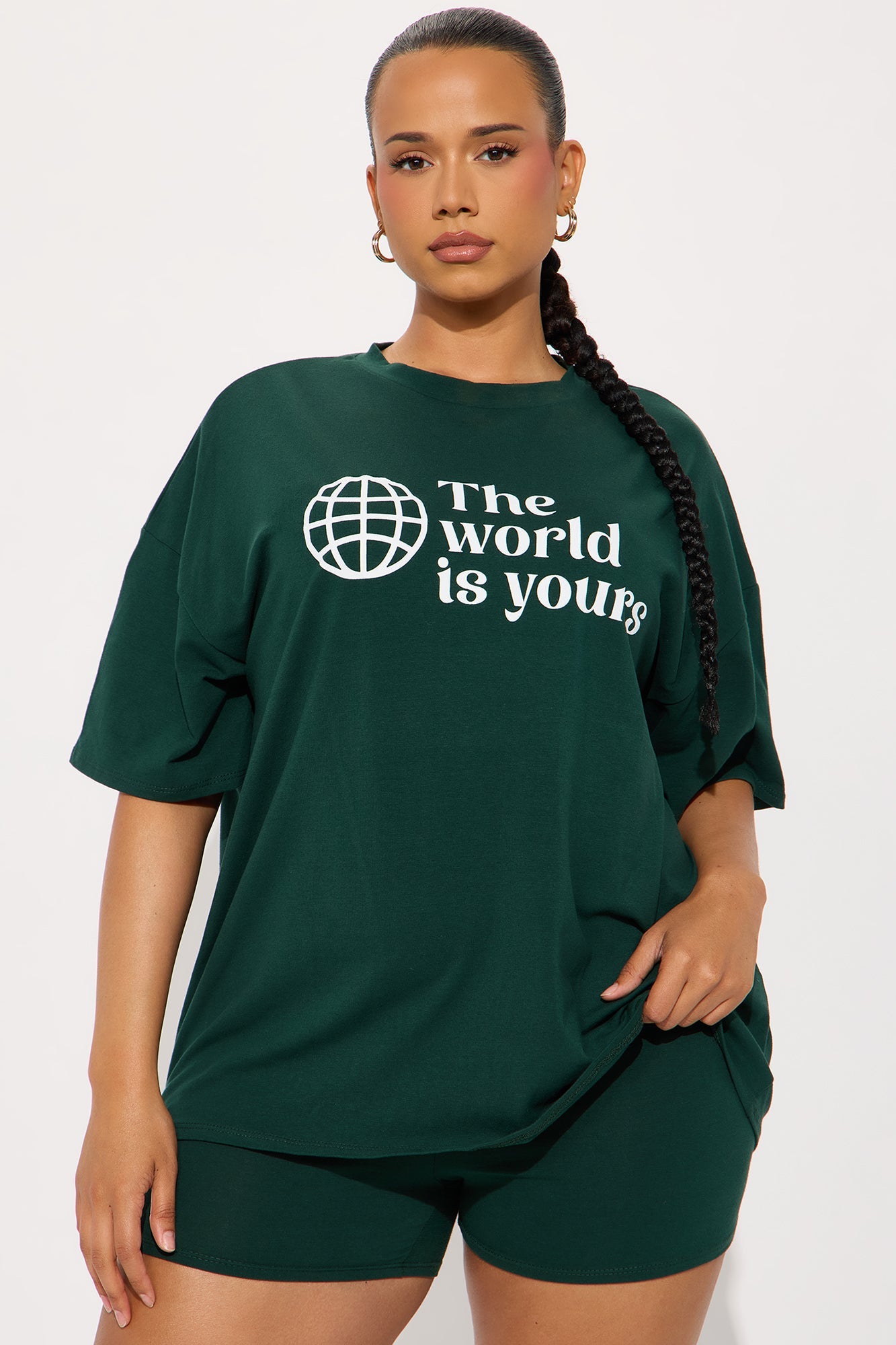 Your World Biker Short Set - Hunter