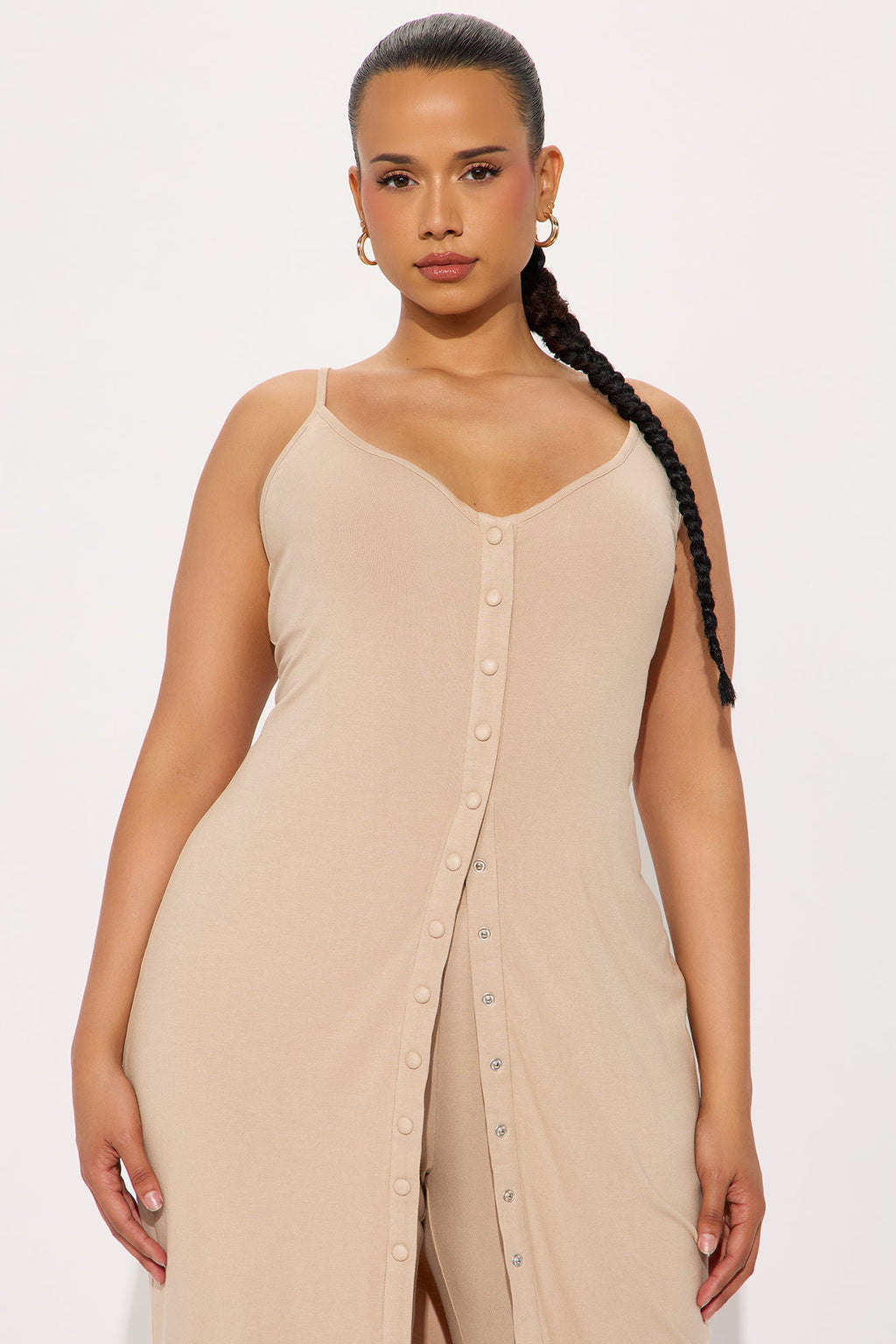 Grace Wide Leg Pant Set  - Taupe