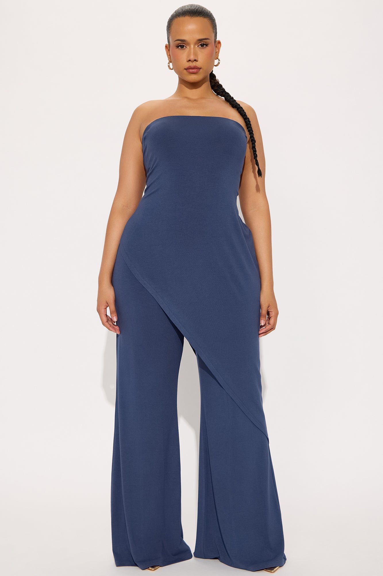 Gaby Flare Pant Set - Slate Blue