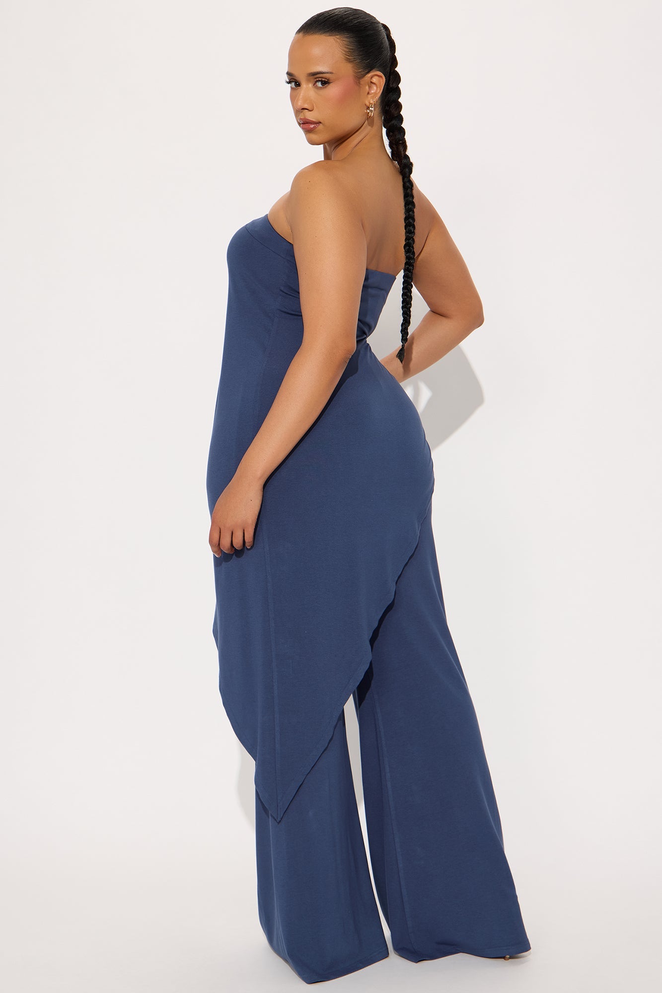 Gaby Flare Pant Set - Slate Blue