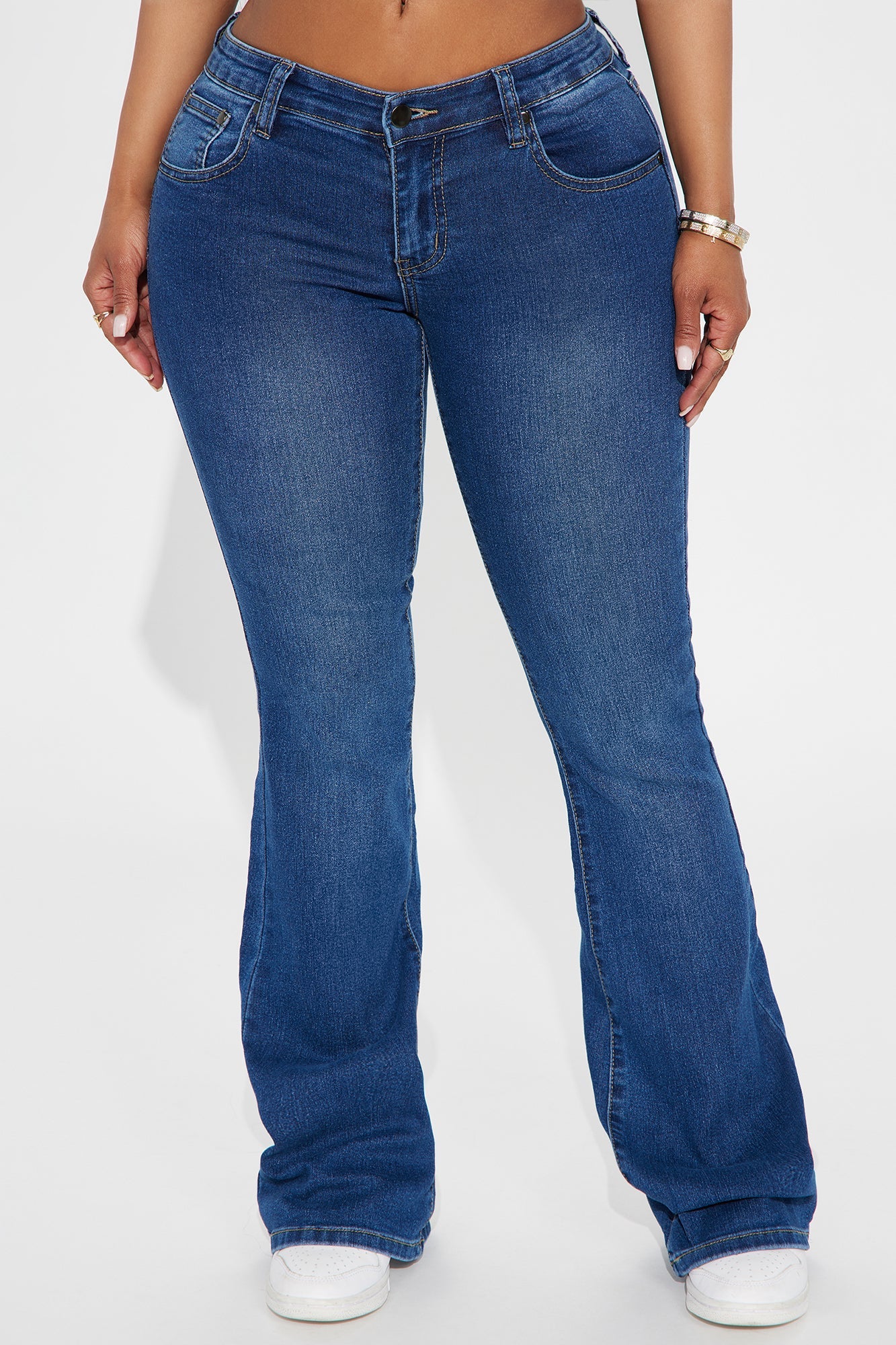 Everyday Low Rise Flare Jeans - Dark Wash