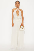 Dreamy Vacation Chiffon Pant Set - Cream