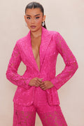 Maya Lace Blazer - Pink