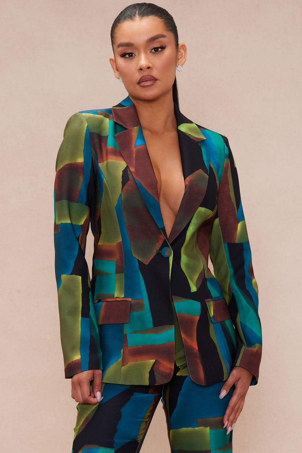 Mason Pant Suit Set - Blue/combo