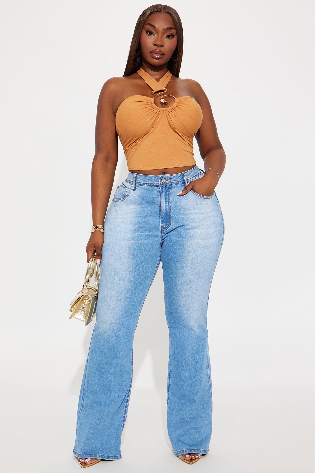 Hold You In Stretch Bootcut Jeans - Medium Wash