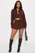 Fiona Skort Set - Chocolate