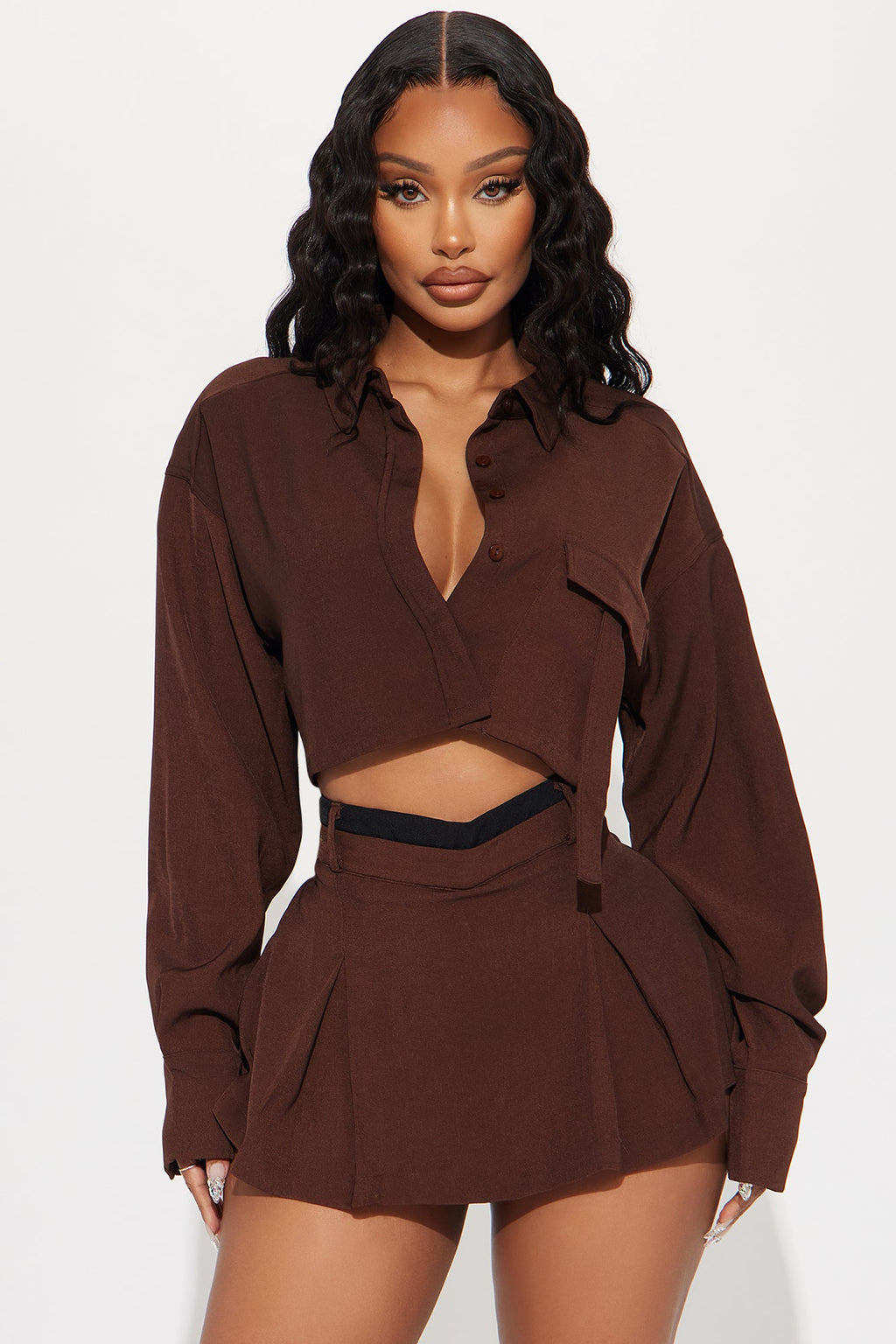 Fiona Skort Set - Chocolate