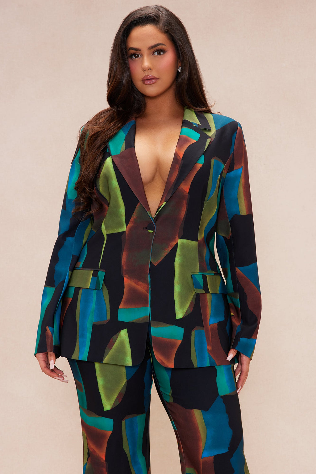 Mason Pant Suit Set - Blue/combo