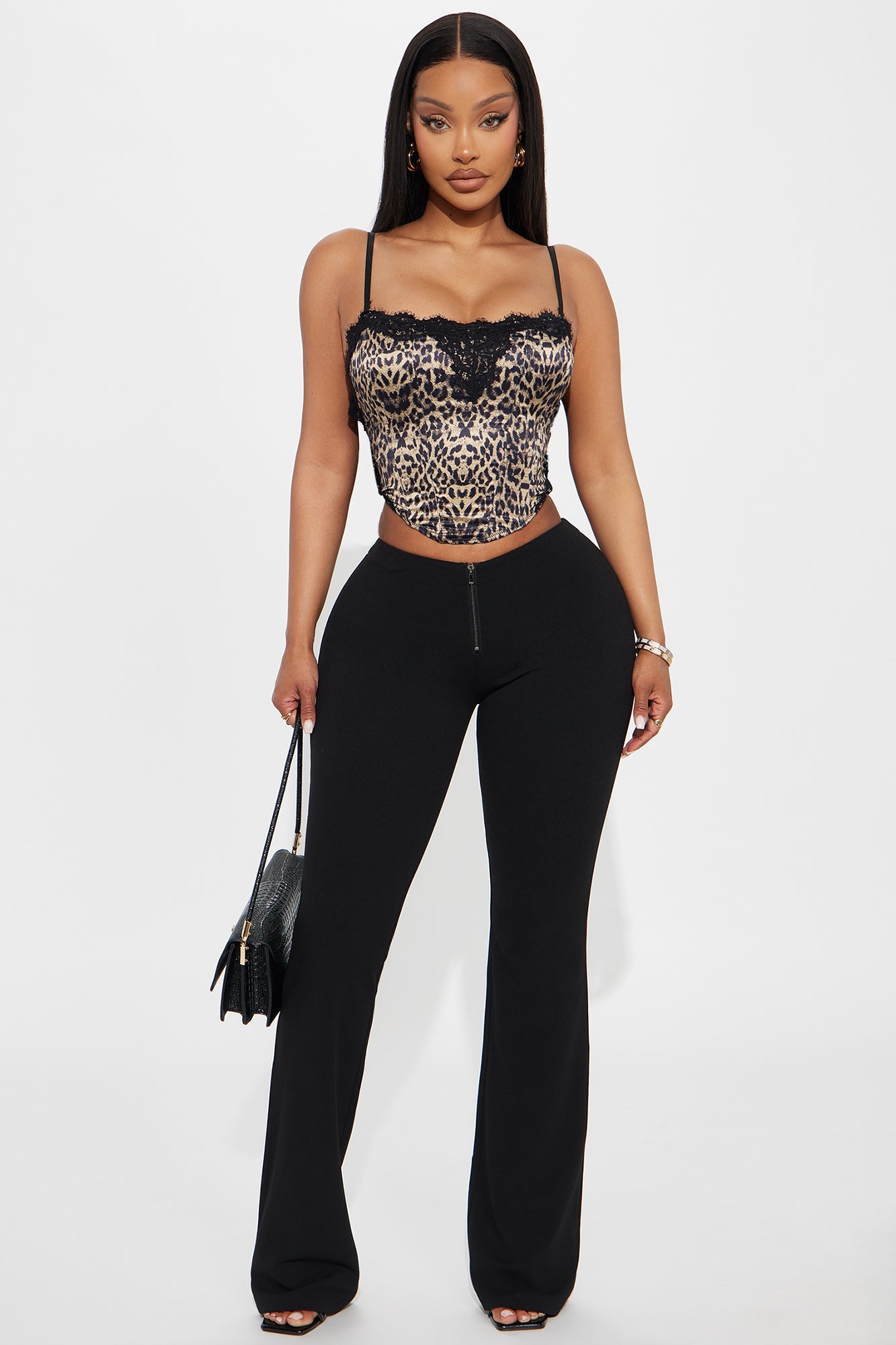 The Absolute Sweetest Low Rise Flare Pant - Black