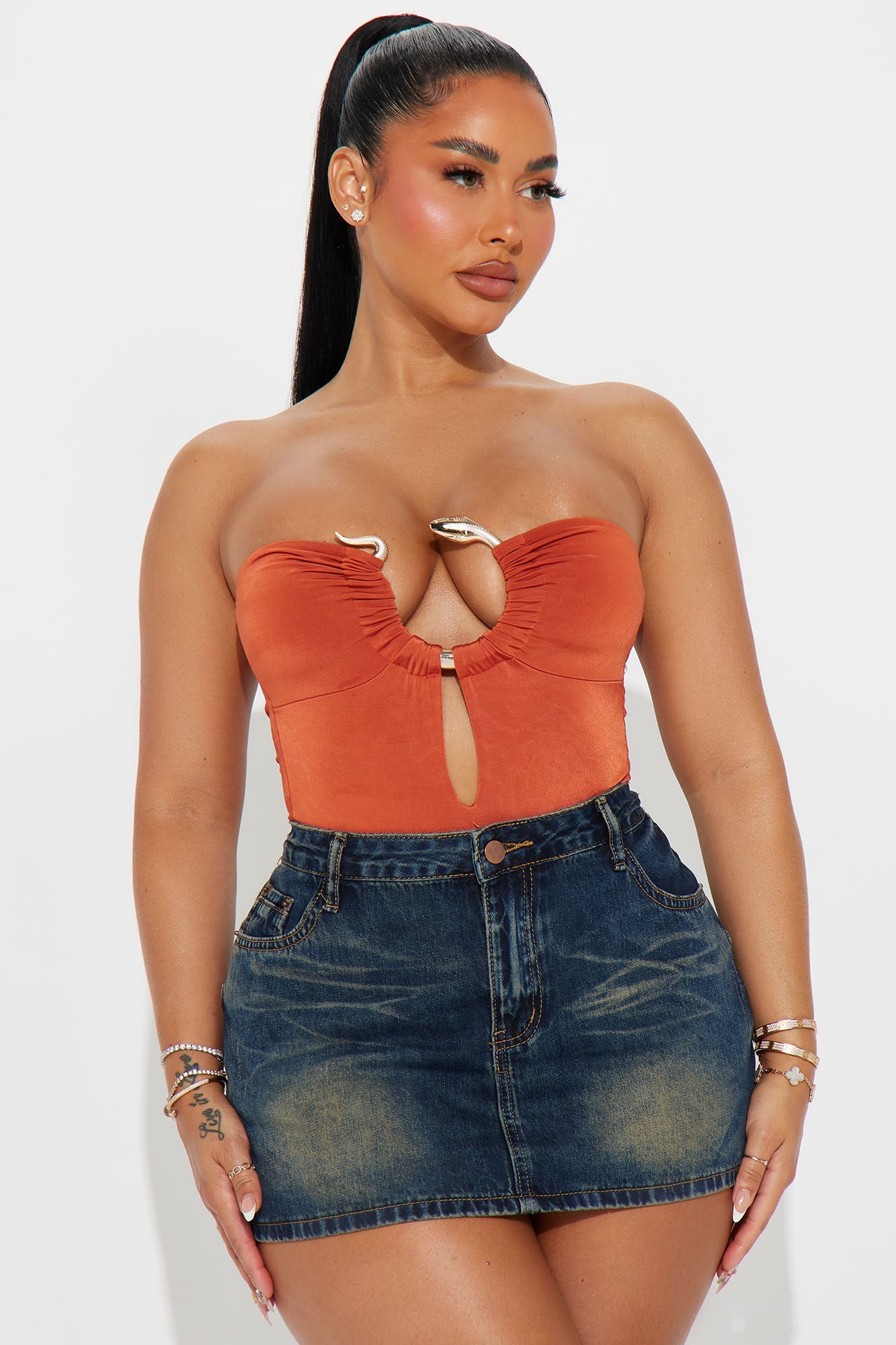 Flights Over Feelings Bodysuit - Rust