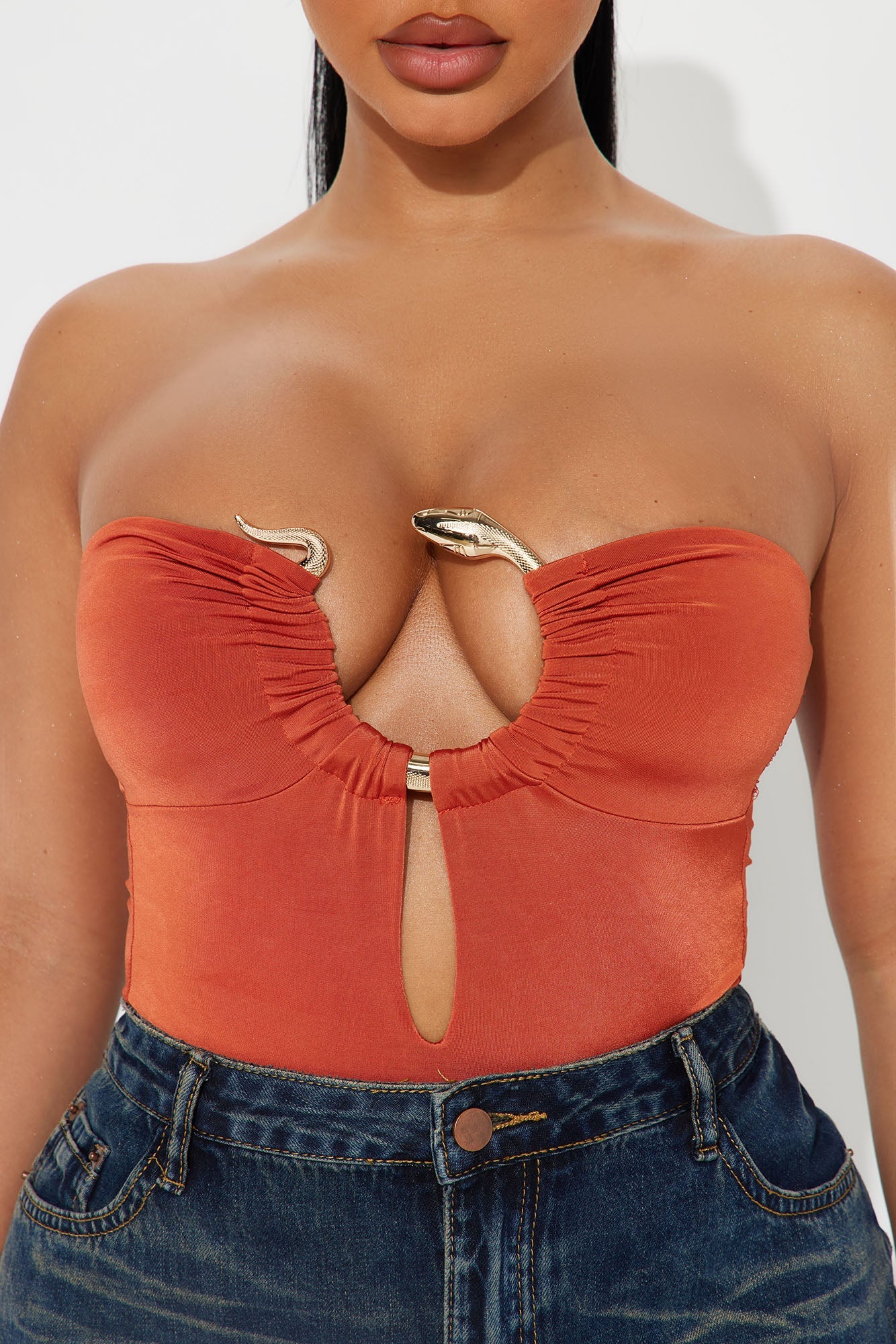 Flights Over Feelings Bodysuit - Rust