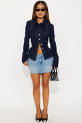 Alex Denim Micro Mini Skirt - Light Wash