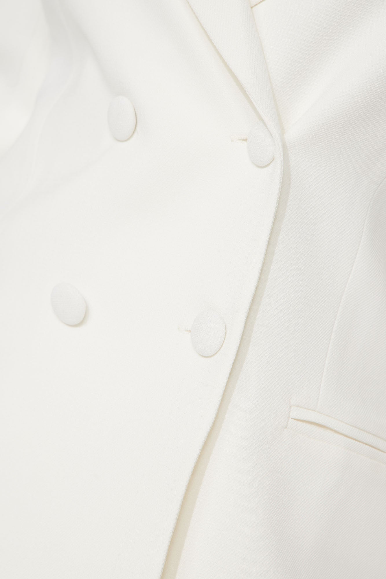 Anya Double Breasted Blazer - White