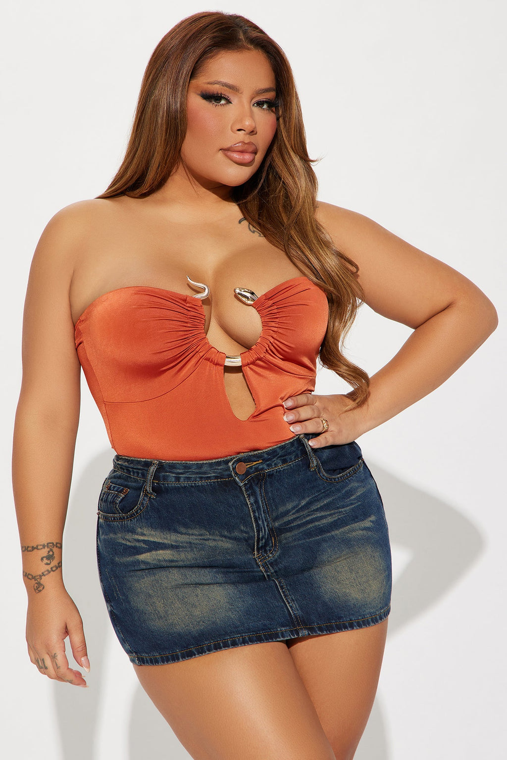 Flights Over Feelings Bodysuit - Rust