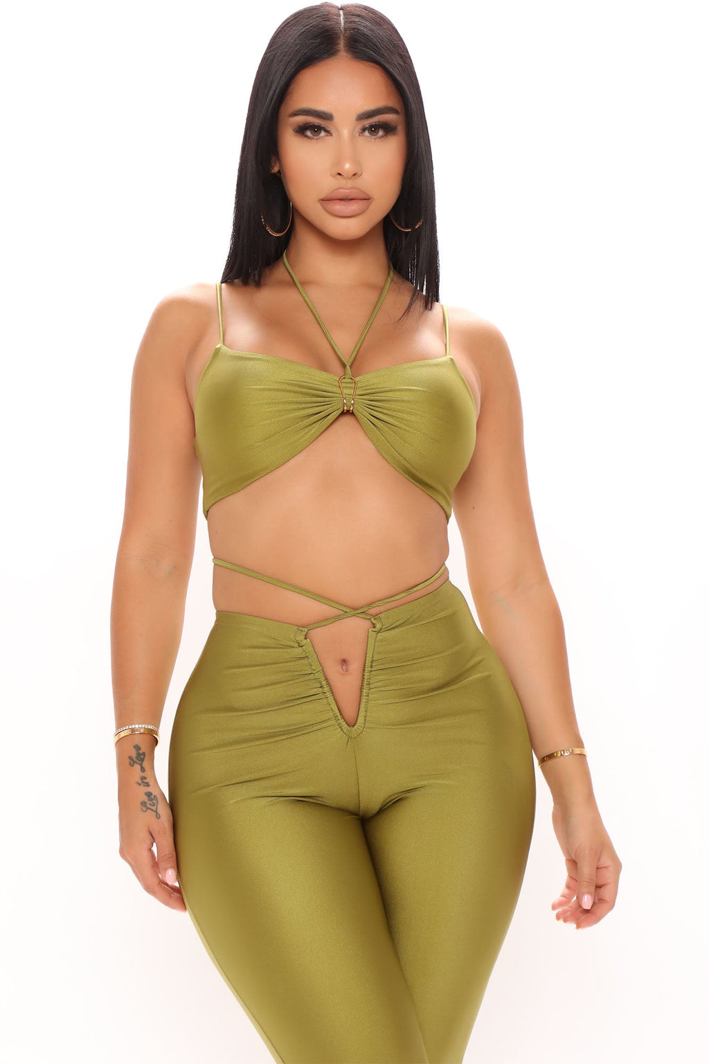 Be My Baby Pant Set - Olive